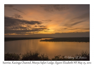 Sunrise over the Kazinga Channel
