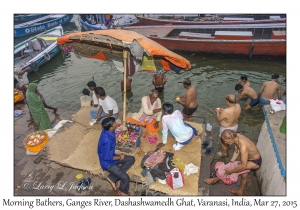 Morning Bathers in the Ganges River