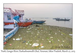 Trash on the Ganges River