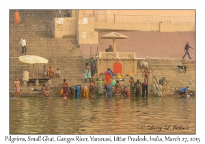 Pilgrims at a small Ghat