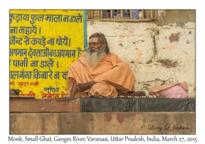 Monk at a small Ghat
