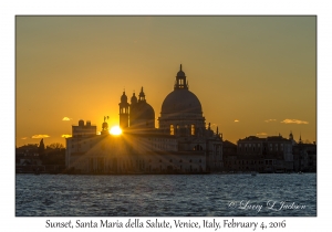 Sunset behind Santa Maria della Salute