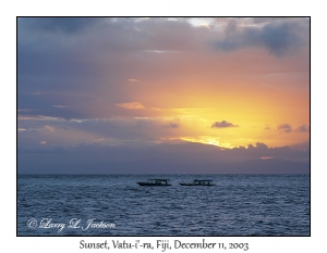 Sunset, Vatu-i-ra, Bligh Water