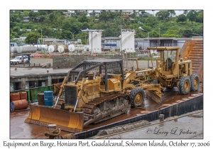 Equipment on Barge