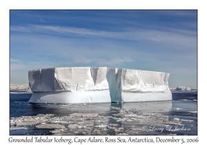Grounded Tabular Iceberg