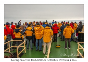 Leaving Antarctica Toast