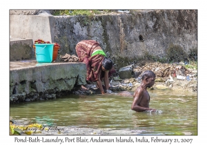 Pond-bath-laundry