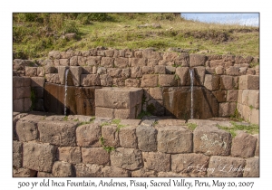 500 year old Inca Fountain