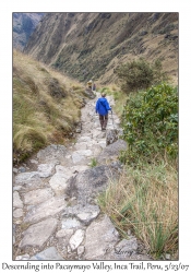 Debbie descending to Pacaymayo Valley