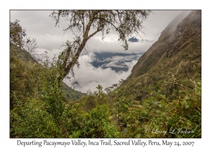 Departing Pacaymayo Valley