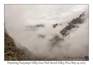 Departing Pacaymayo Valley