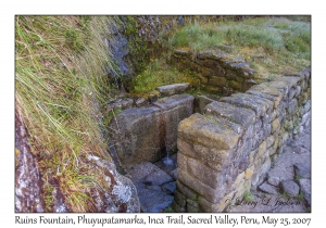 Inca Ruins Fountain