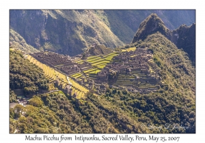 Machu Picchu from Intipunku