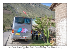 Inca Bar & Open Sign Red Bottle