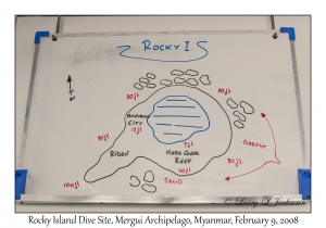 Rocky Island Dive Site Map