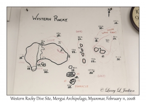 Western Rocky Dive Site Map
