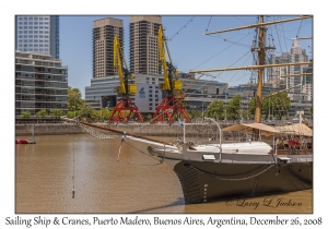 Sailing Ship & Cranes