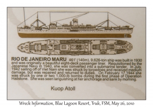 Rio de Janeiro Maru information