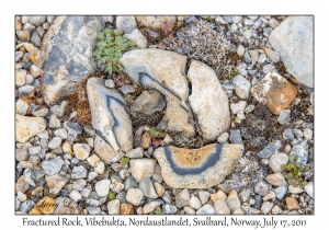 2011-07-17#4087 Fractured Rock, Vibebukta, Nordaustlandet, Svalbard