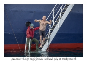 2011-07-18#2918 LJax, Polar Plunge, Fuglefjorden, Svalbard by Henrik