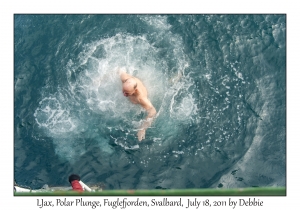 2011-07-18#6900 LJax, Polar Plunge, Fuglefjorden, Svalbard by Debbie
