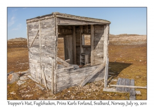 2011-07-19#4275 Trapper's Hut, Fuglehuken, Prins Karls Forland, Svalbard