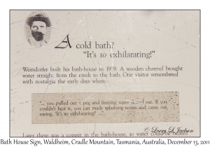 Bath House Sign