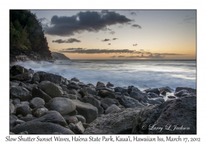 Slow Shutter Sunset Waves