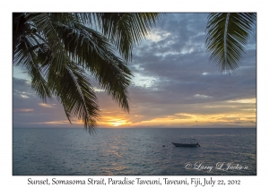 Sunset, Somasoma Strait