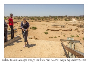 Debbie & 2010 Damaged Bridge