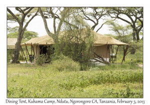 Dining Tent, Kuhama Camp