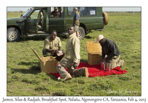 James, Silas & Radjab, Breakfast Spot