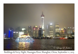 Buildings & Ferry at Night