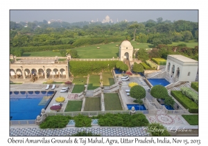 Oberoi Amarvilas Grounds & Taj Mahal