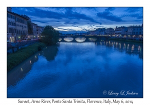 Blue Hour Arno River