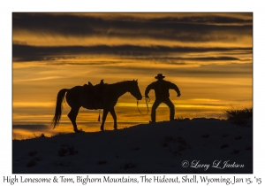 High Lonesome & Tom at Sunset