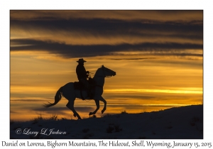 Daniel on Lorena at Sunset