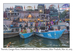 Tourists on the Ganges River