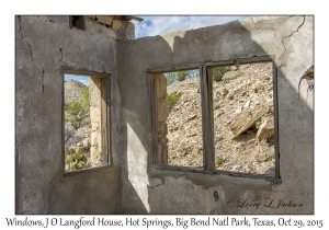 Windows, J O Langford House