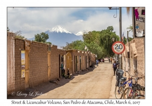 Street & Licancabur Volcano