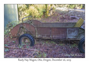Rusty Hay Wagon