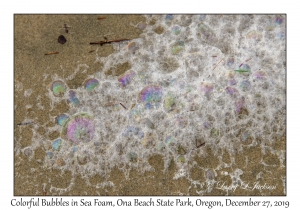 Colored Bubbles in Sea Foam