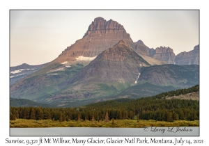 Sunrise on 9,321 ft Mt Wilbur