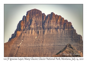 100 ft Igneous Layer on Mt Wilbur