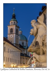 Ljubljana Cathedral & Robba Fountain