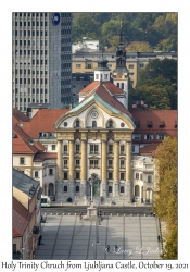 Holy Trinity Church from Ljubljana Castle
