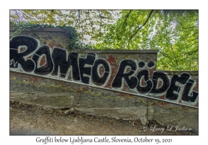 Graffiti below Ljubljana Castle