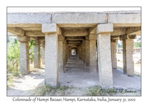 Colonnade of Hampi Bazaar