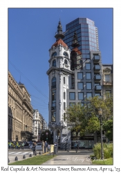 2023-04-14#8440 Red Cupula and Art Nouveau Tower, Buenos Aires, Argentina