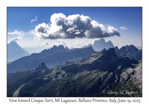 View toward Cinque Torri